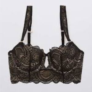 Aerie Real Power Balconette Lightly Lined Bra 32C